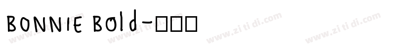 BONNIE Bold字体转换